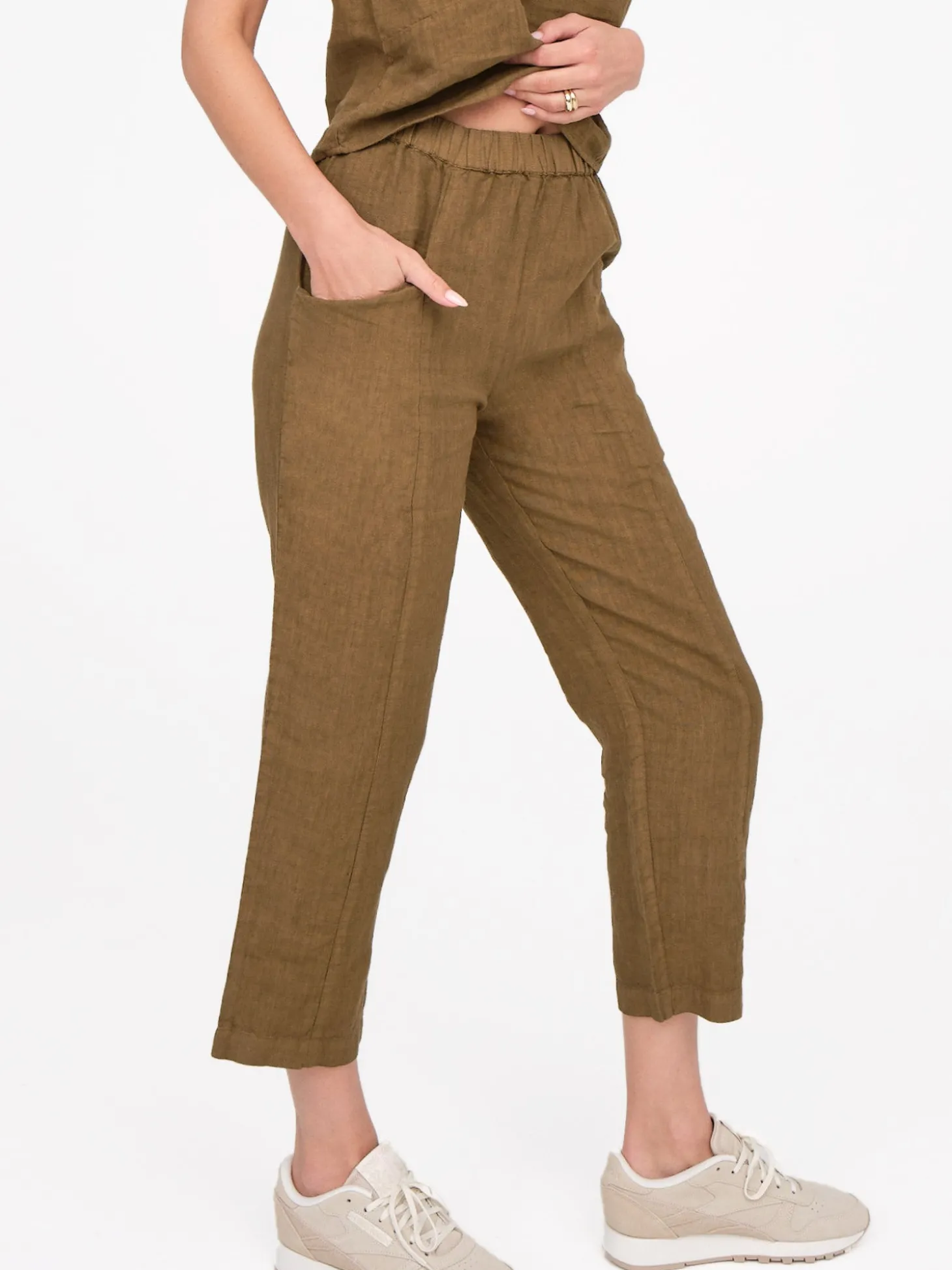 Linen High Waisted Pant