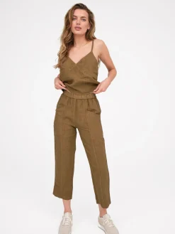 Linen High Waisted Pant