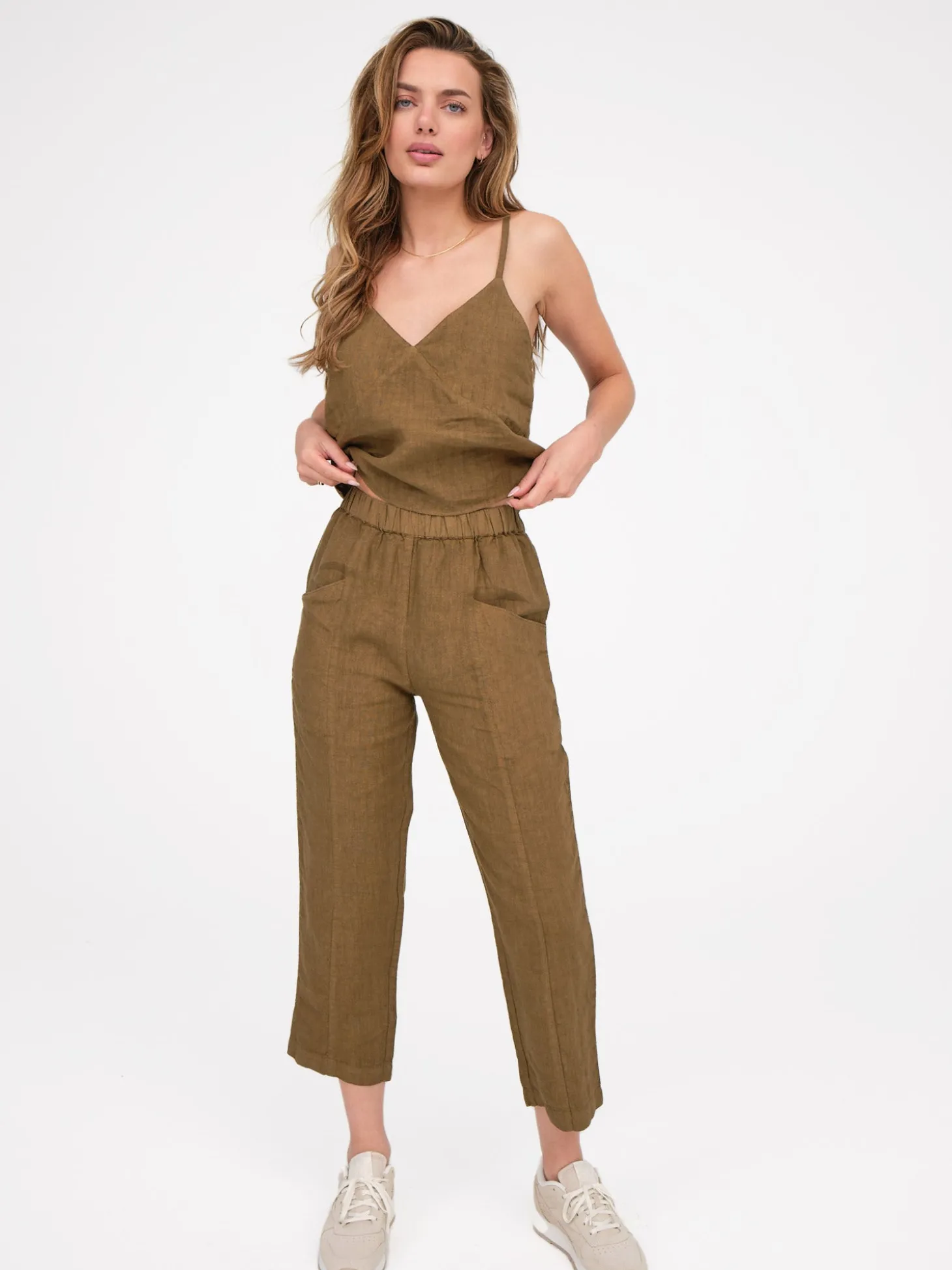 Linen High Waisted Pant