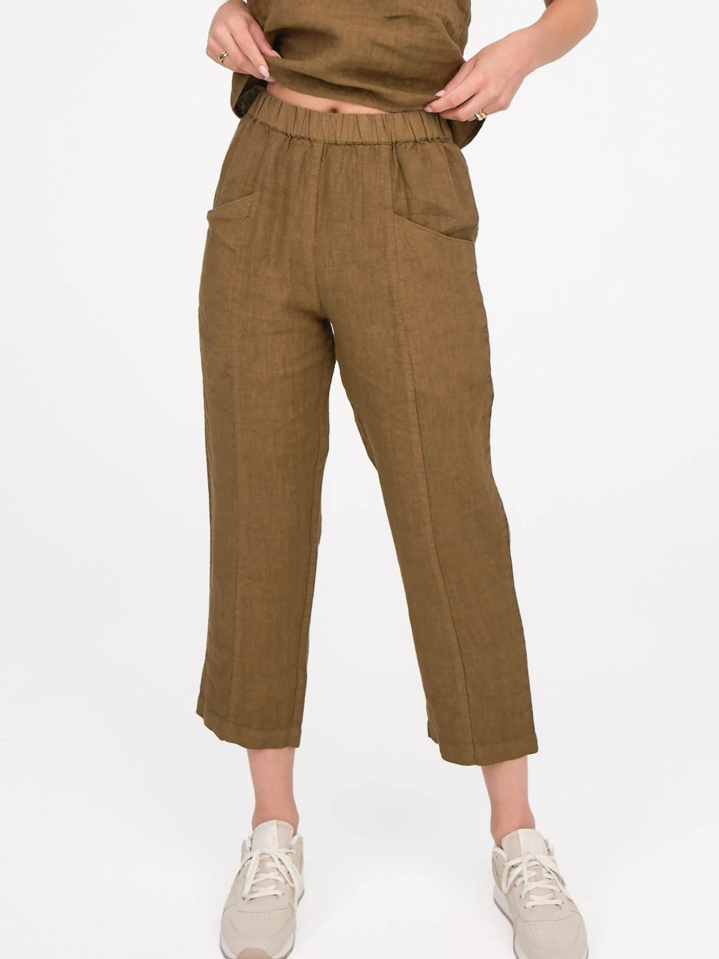 Linen High Waisted Pant