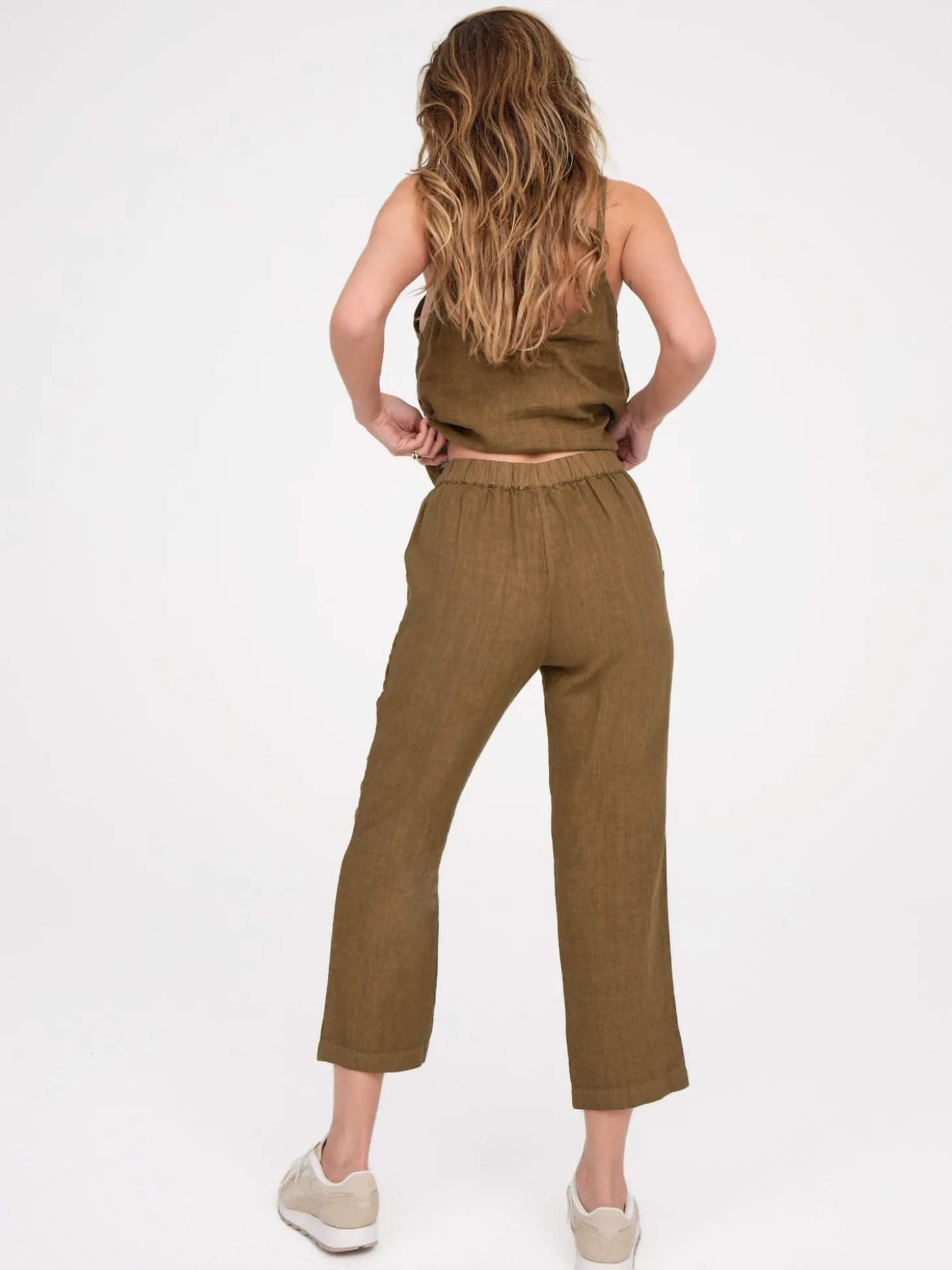 Linen High Waisted Pant