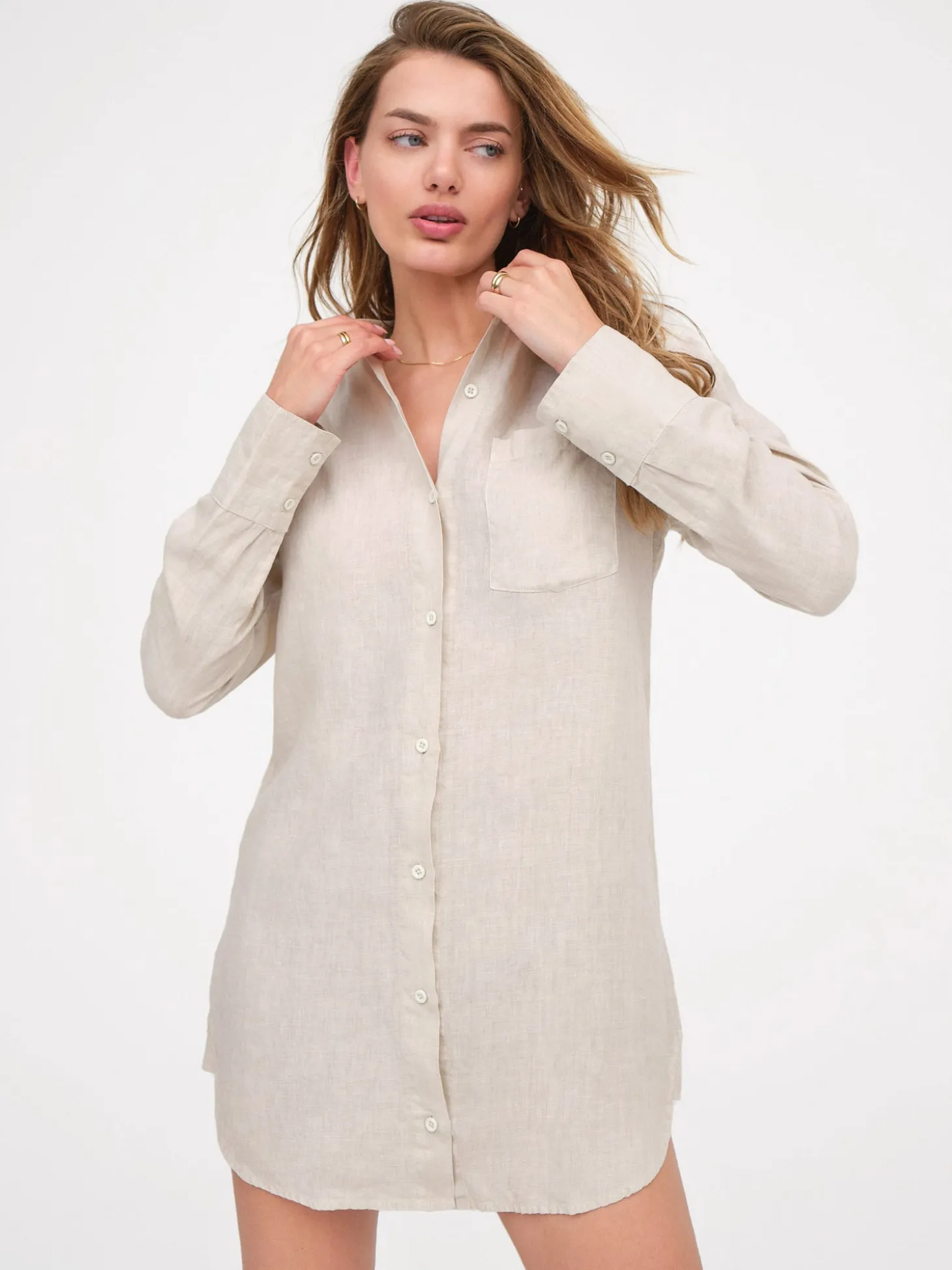 Linen Shirt Dress