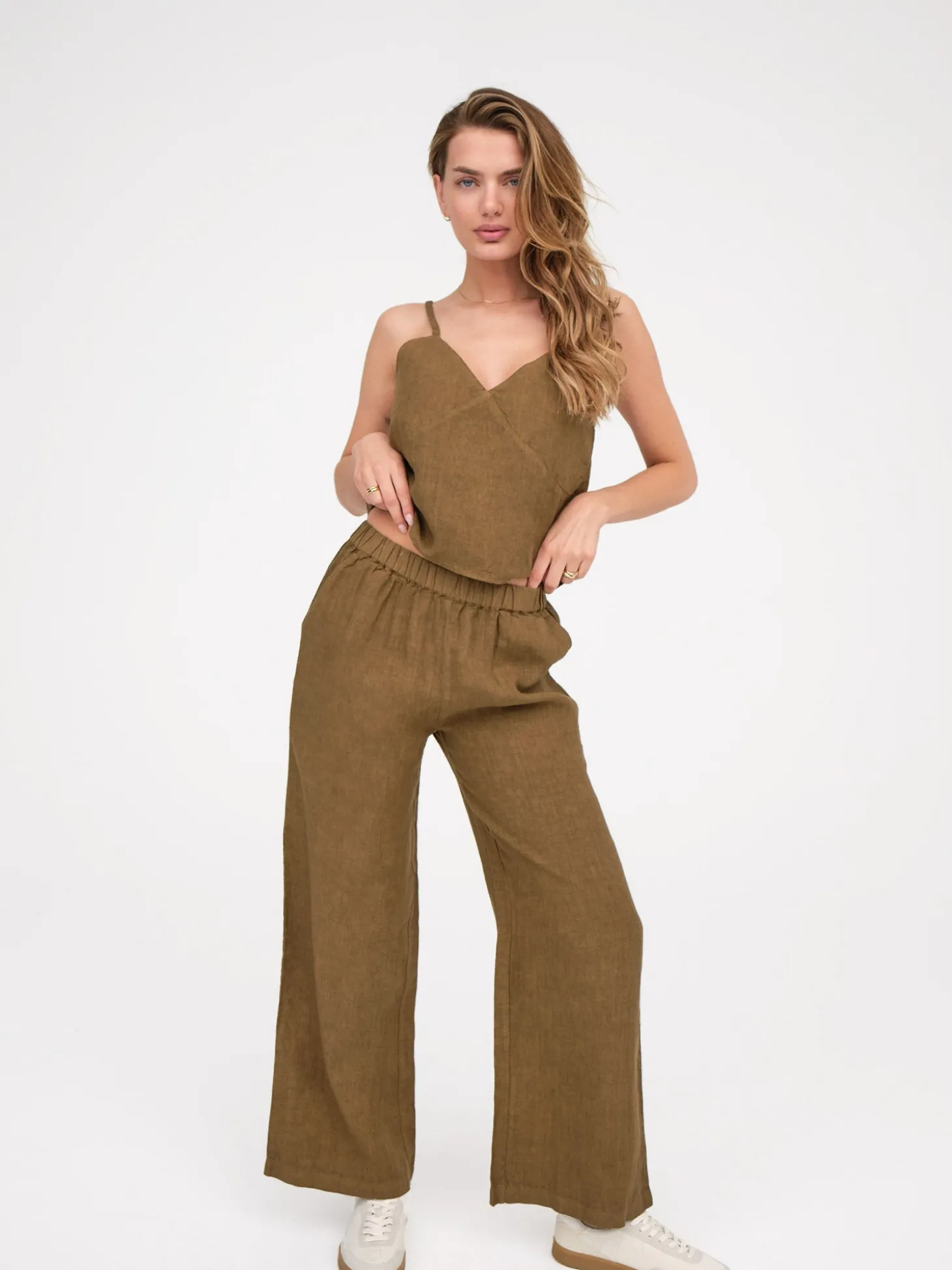 Linen Wide Leg Pant