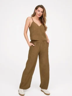 Linen Wide Leg Pant