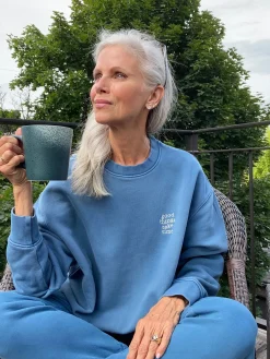 Mate X White Hair Wisdom Good Things Take Time Sweatshirt