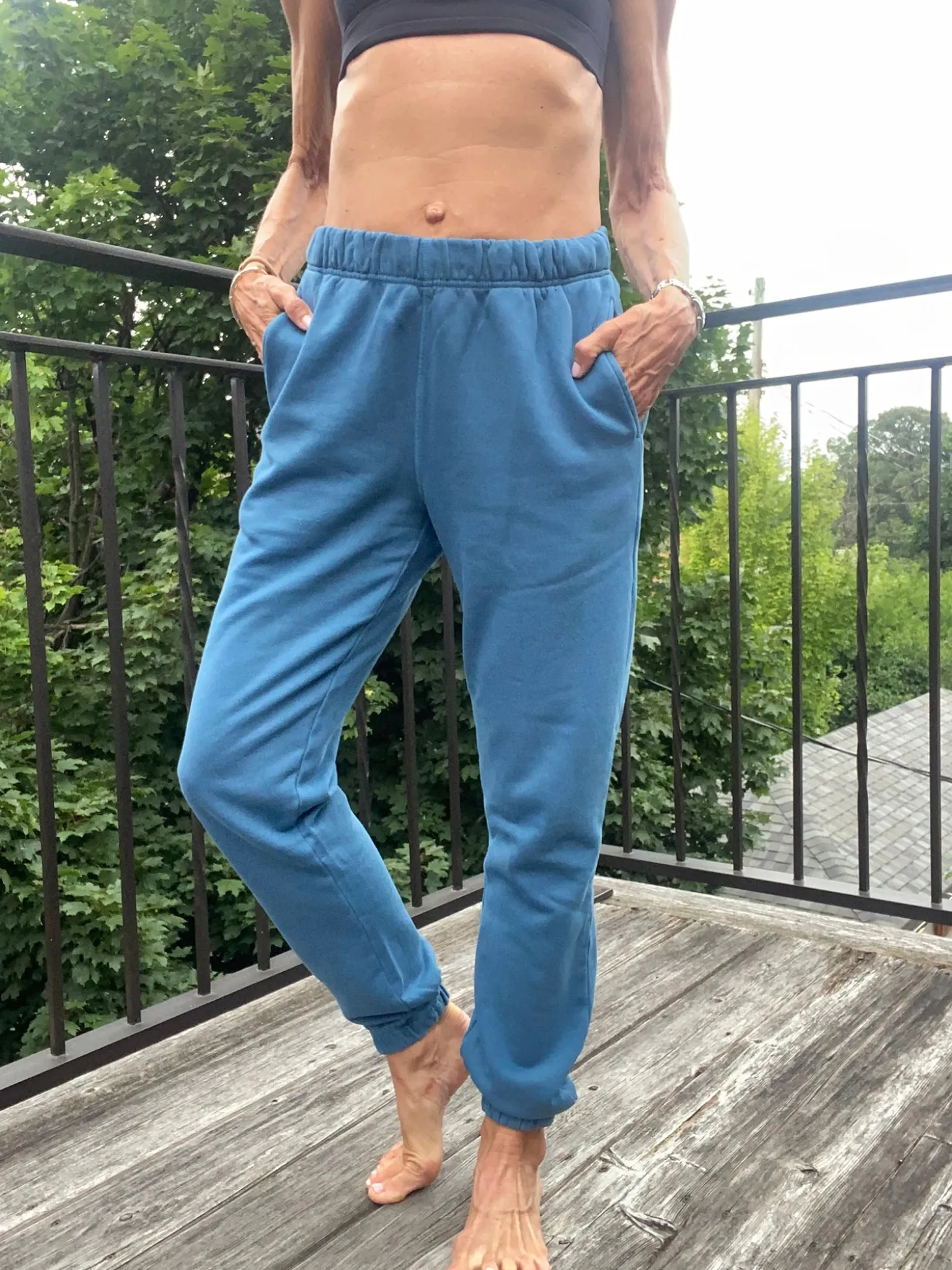 Mate X White Hair Wisdom Organic Fleece Relaxed Pocket Sweatpant