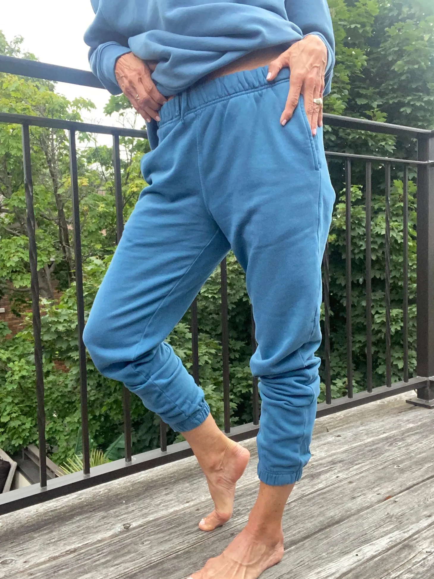 Mate X White Hair Wisdom Organic Fleece Relaxed Pocket Sweatpant