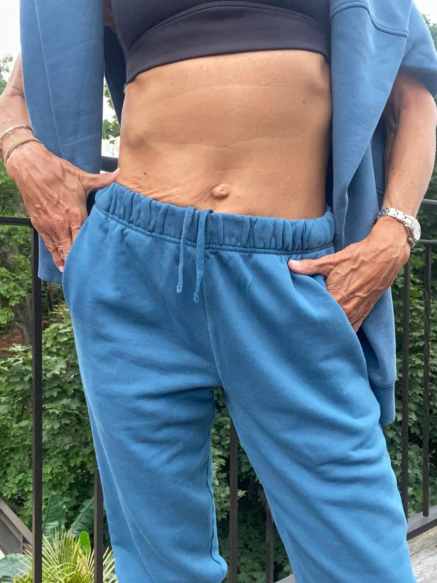 Mate X White Hair Wisdom Organic Fleece Relaxed Pocket Sweatpant