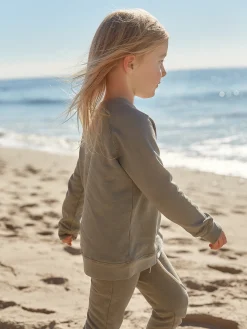 Mini Organic Terry Raglan Sweatshirt