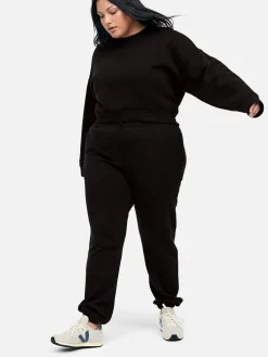 Organic Fleece Crop Sweatshirt