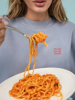 Organic Fleece Embroidered Oversized Sweatshirt