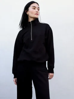 Organic Fleece Half-Zip Sweatshirt