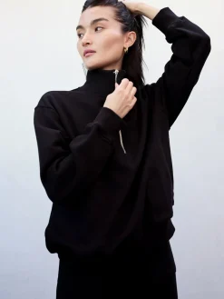 Organic Fleece Half-Zip Sweatshirt