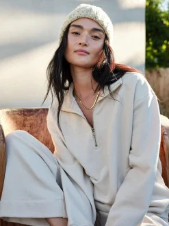 Organic Fleece Half-Zip Sweatshirt