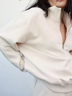 Organic Fleece Half-Zip Sweatshirt