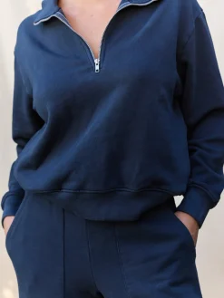 Organic Fleece Half-Zip Sweatshirt