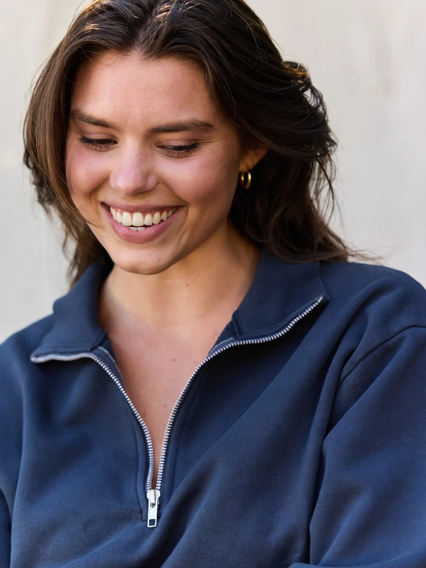 Organic Fleece Half-Zip Sweatshirt