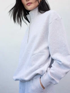 Organic Fleece Half-Zip Sweatshirt