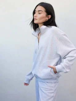 Organic Fleece Half-Zip Sweatshirt