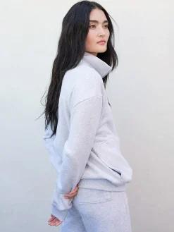 Organic Fleece Half-Zip Sweatshirt