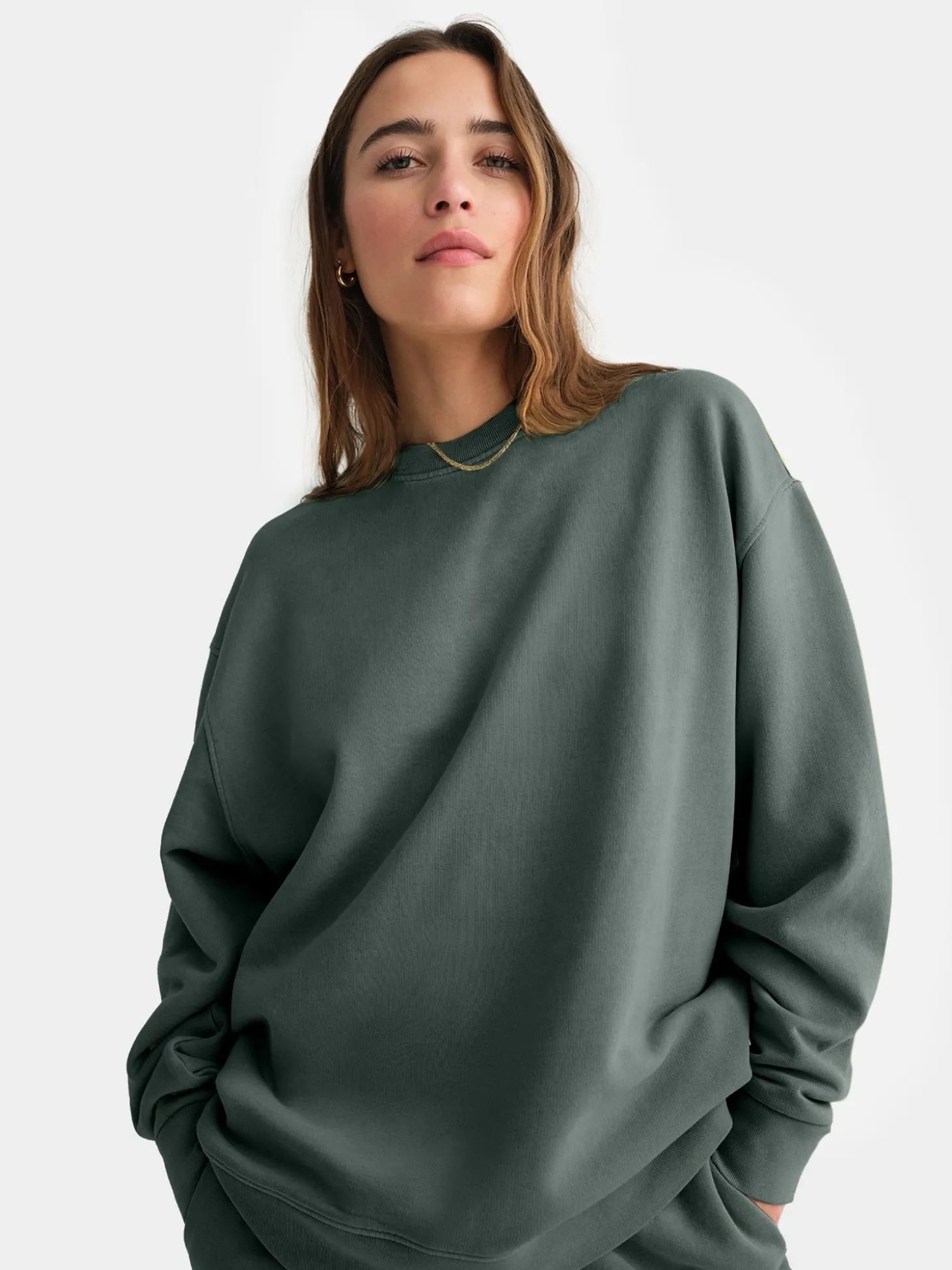 Organic Fleece Oversized Sweatshirt