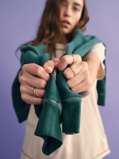 Organic Fleece Oversized Contrast Hoodie