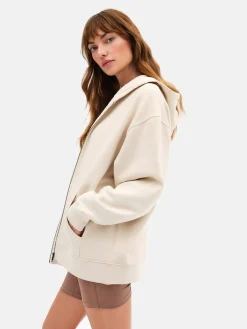 Organic Fleece Oversized Zip Hoodie