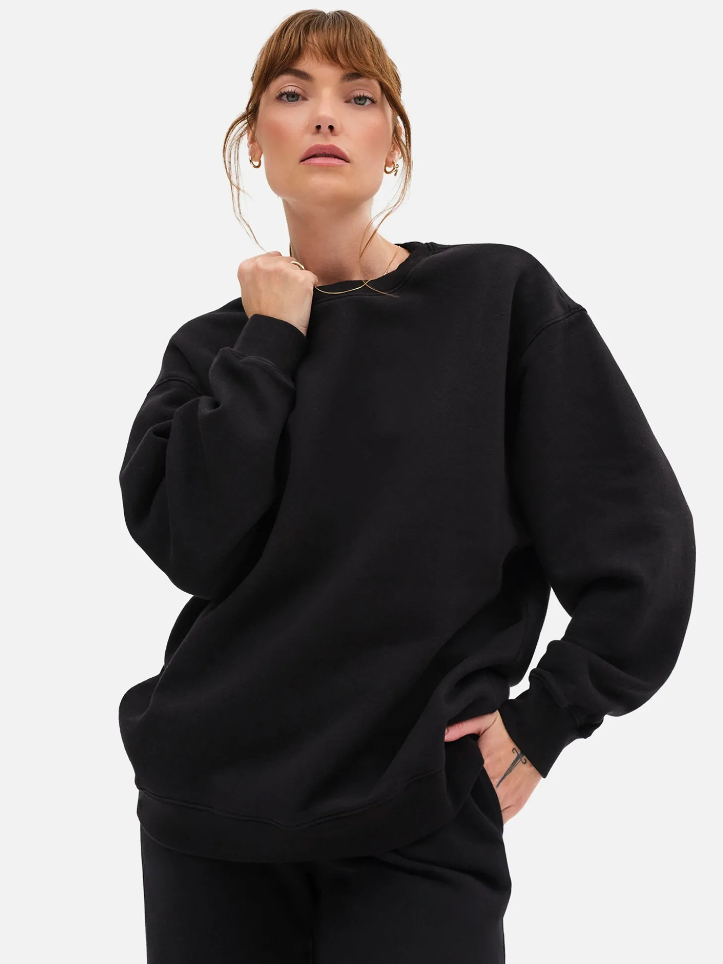 Organic Fleece Oversized Sweatshirt