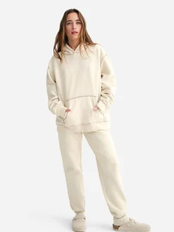 Organic Fleece Oversized Contrast Hoodie