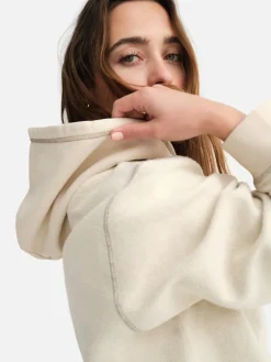 Organic Fleece Oversized Contrast Hoodie