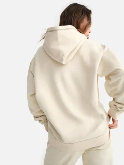 Organic Fleece Oversized Contrast Hoodie