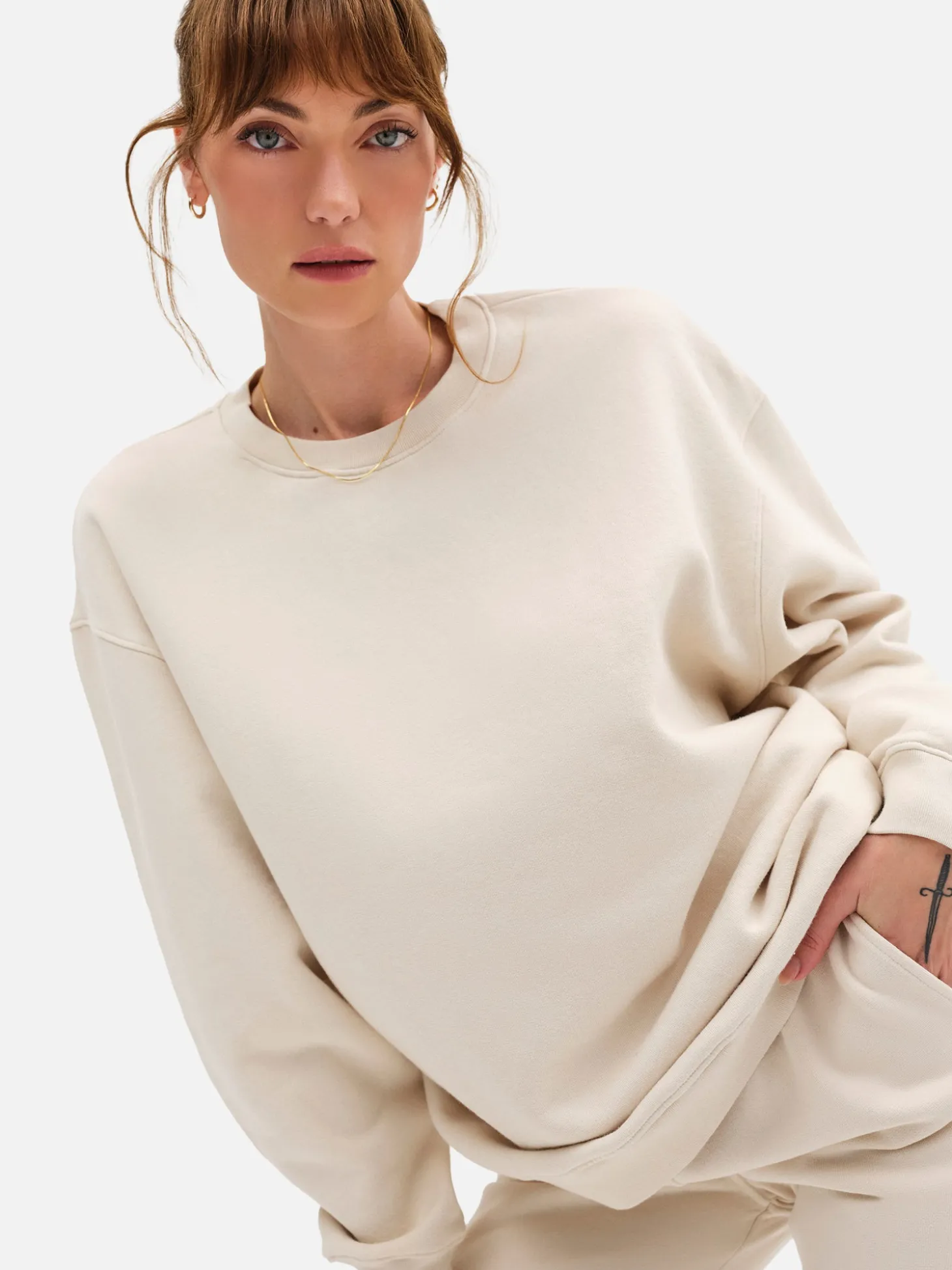 Organic Fleece Oversized Sweatshirt