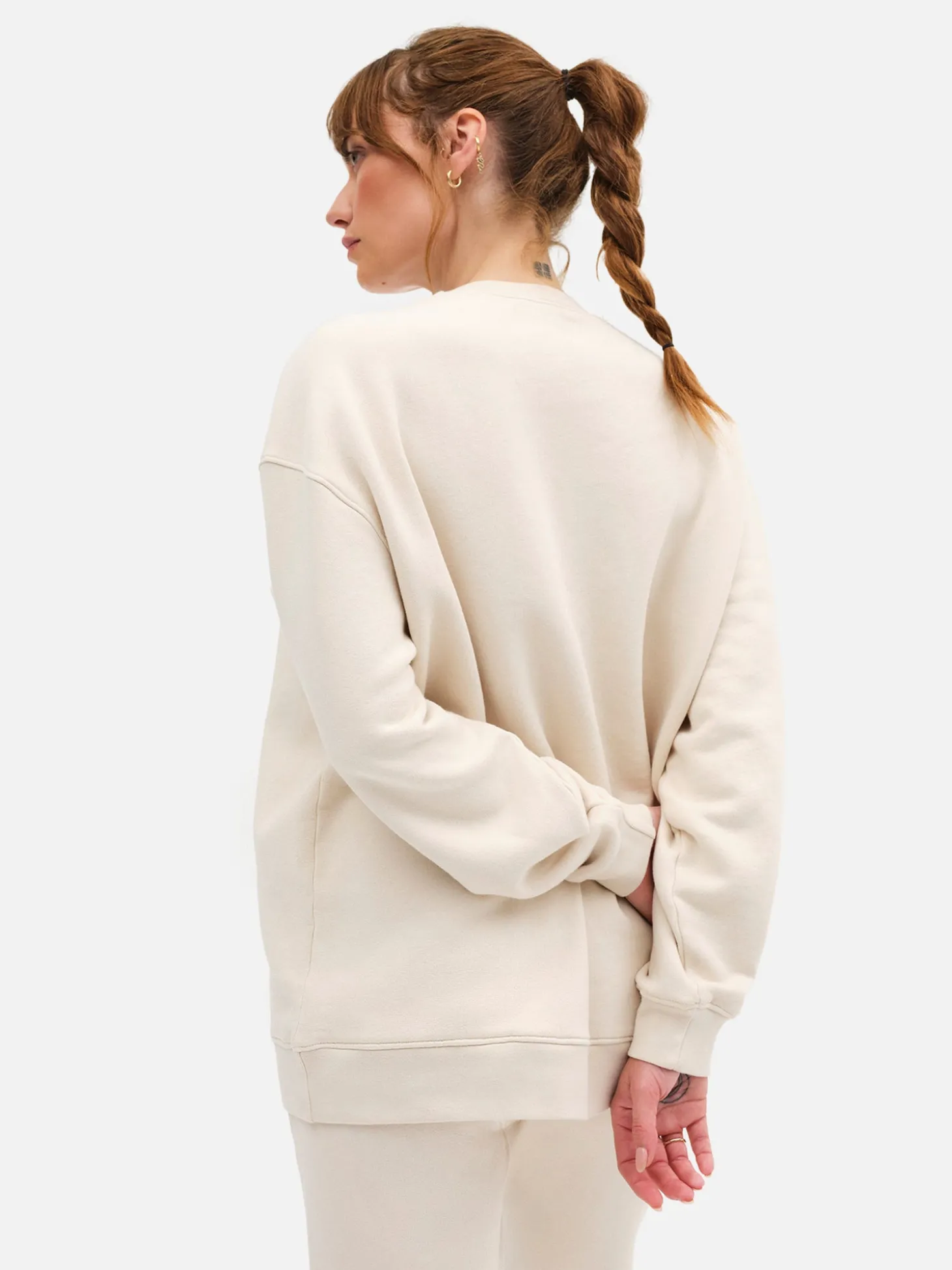 Organic Fleece Oversized Sweatshirt