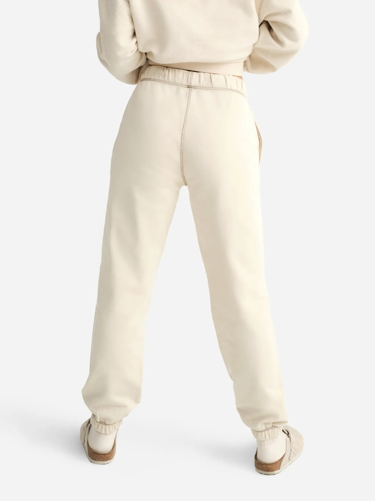 Organic Fleece Relaxed Pocket Contrast Sweatpant