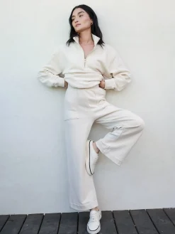 Organic Fleece Wide Leg Pant