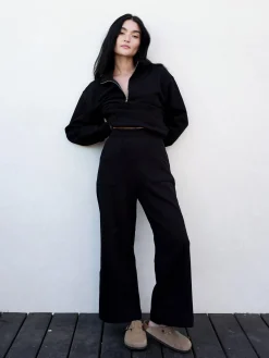 Organic Fleece Wide Leg Pant