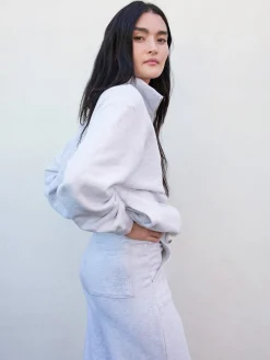 Organic Fleece Wide Leg Pant