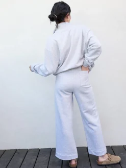 Organic Fleece Wide Leg Pant