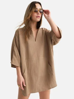 Organic Gauze Cover Up