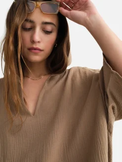 Organic Gauze Cover Up