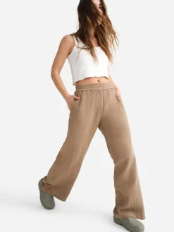Organic Gauze Straight Leg Pant