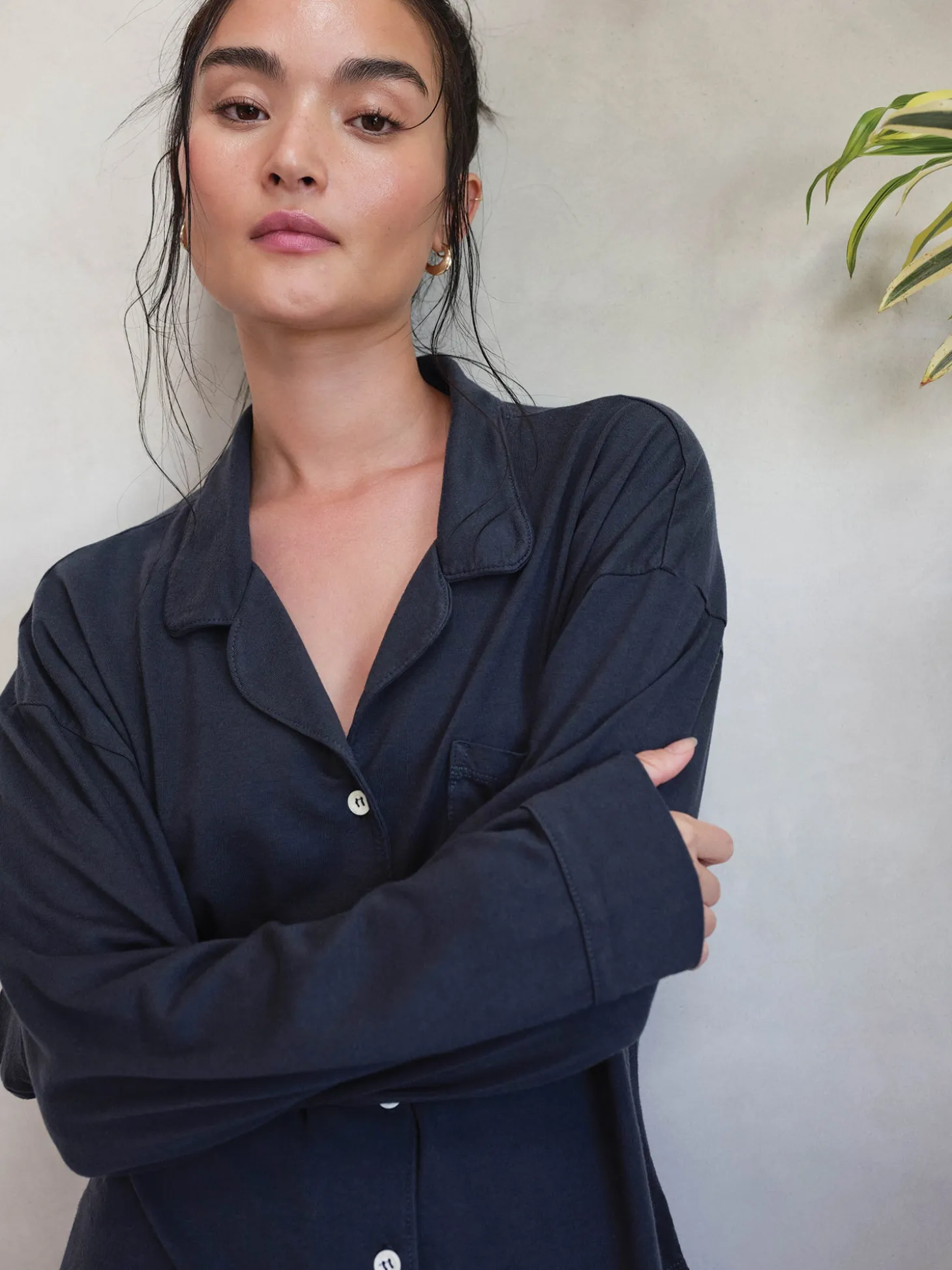 Tencel Button Down Sleep Shirt