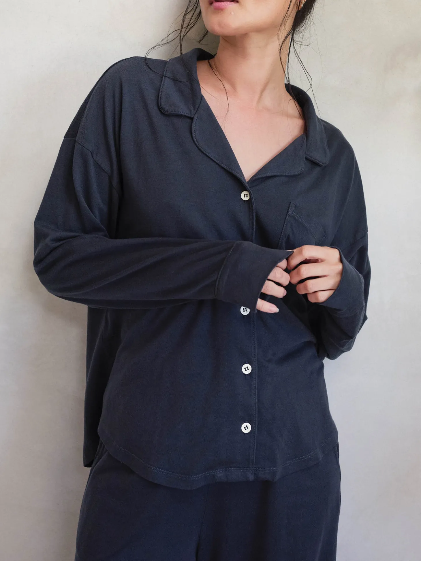 Tencel Button Down Sleep Shirt