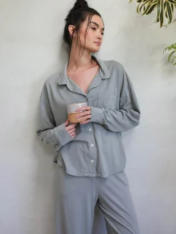 Tencel Button Down Sleep Shirt