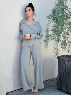 Tencel Button Down Sleep Shirt