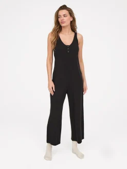 Tencel Lounge Henley Jumpsuit