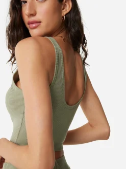 Tencel Rib Crop V-Tank