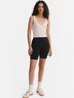 Tencel Rib Crop V-Tank