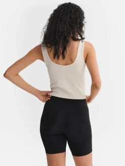 Tencel Rib Crop V-Tank