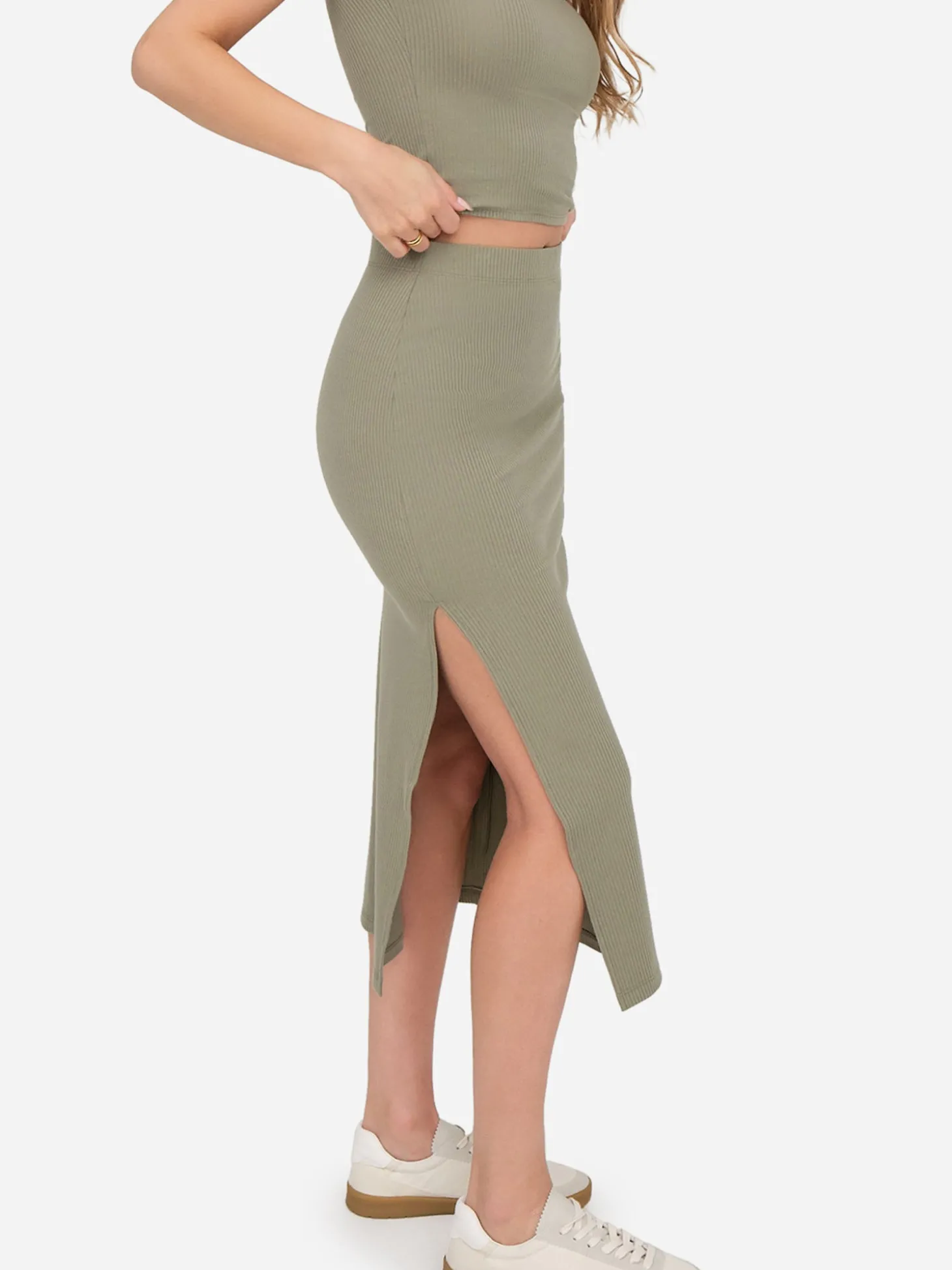 Tencel Rib Skirt